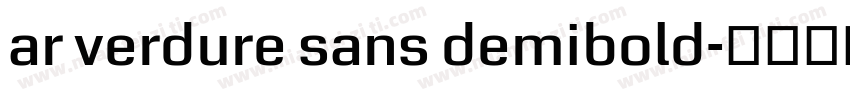 ar verdure sans demibold字体转换